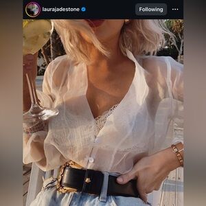 Versace Black Leather Belt with Gold Buckle